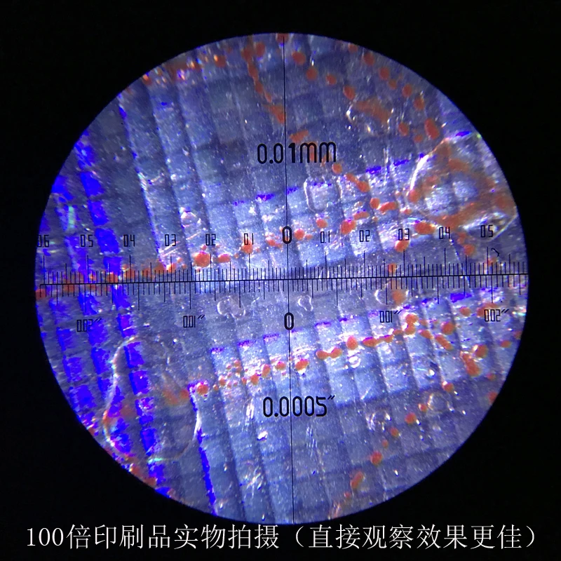 2019 New Mini Portable Microscope Pocket 100X Handheld LED Lamp Light Loupe Zoom Magnifier Magnifying Glass Pocket Lens-100X(1)