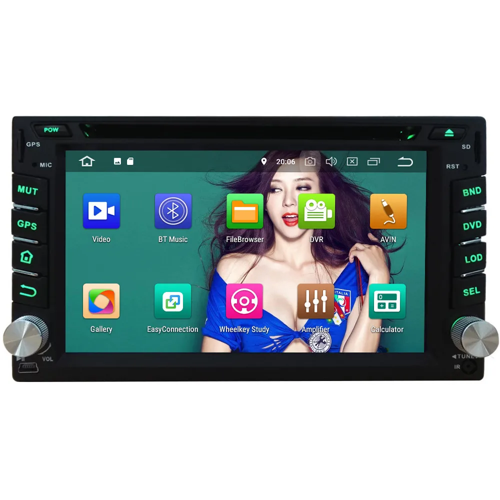 Best KLYDE Octa Core 4G Android 8 4GB RAM 32GB ROM BT FM 2Din Universal Car DVD Multimedia Player Radio Stereo GPS For Nissan Hyundai 1