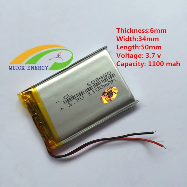 li polymer rechargeable battery 3 7v 603450 lithium polymer battery group size 34 battery
