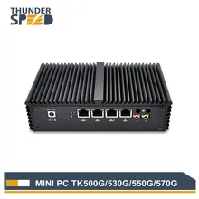 Industrial Mini PC 4G RAM 128G SSD Intel i3 i5 i7 DHCP VPN WAN Firewall Router Fanless Mini Computer Windows 7 Ubuntu PFsense