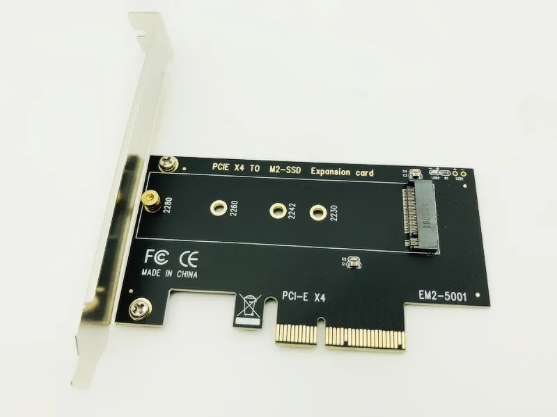 M.2 адаптер Добавить на карты NVME PCIE SSD PCI-E M.2 SSD PCIE адаптер M.2 PCIE адаптер PCI Express X4 M ключ для SSD 2230-2280 M2