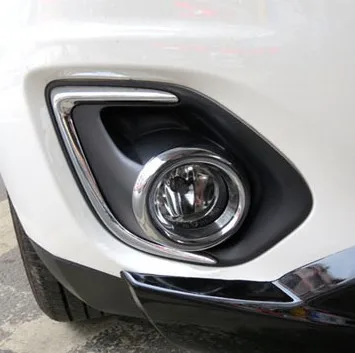 Free shpping ABS Chrome Front Fog light font b Lamp b font Cover Trim for 2013