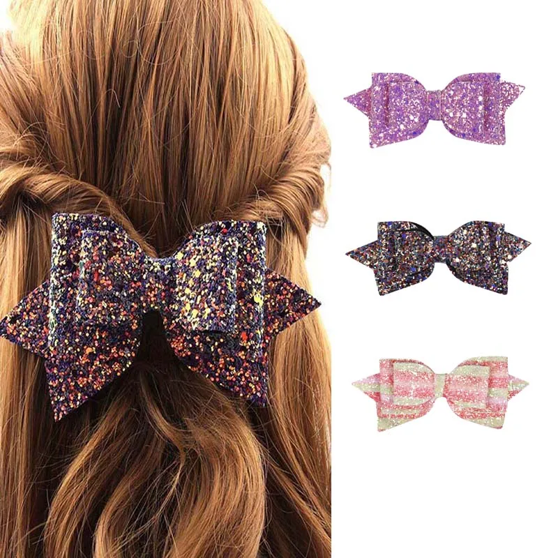 glitter hair clips for girls