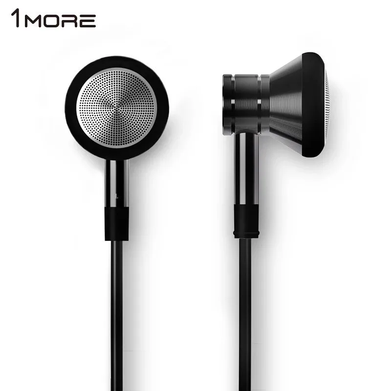 New 1 MORE Piston Earphone Super Bass Metal In-Ear Headset with Mic HiFi Headphone Earbuds TOP Sound for Mobile Phone