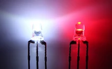 Через отверстие прозрачный биколор biocolor 3 мм красный/белый светодиод Диэлектрические шайбы rohs общий анод/катод