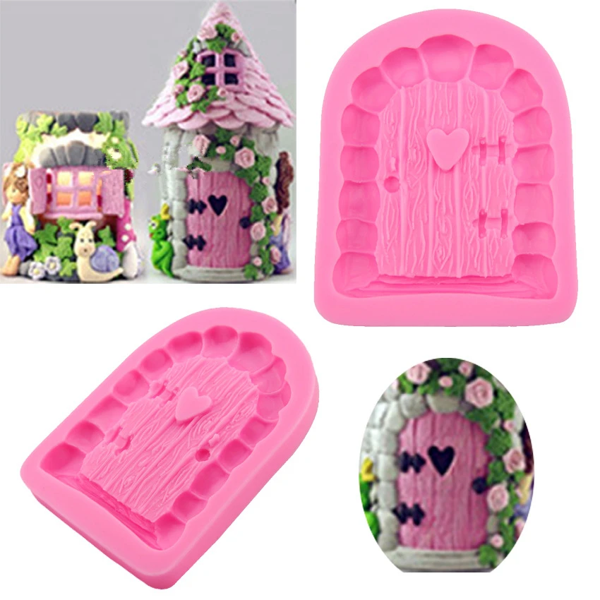 

Cartoon Door In Fairy Story Shape silicone molds Fondant Cake Decoration Sugar Craft Tools baking tools cake h545