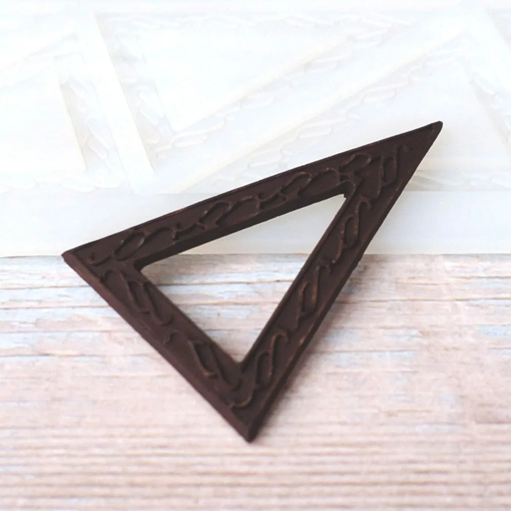 Figured Triangles Non-stick Silicone Chocolate Mold Ice Molds Cake Mould Bakeware Baking Tools | Дом и сад