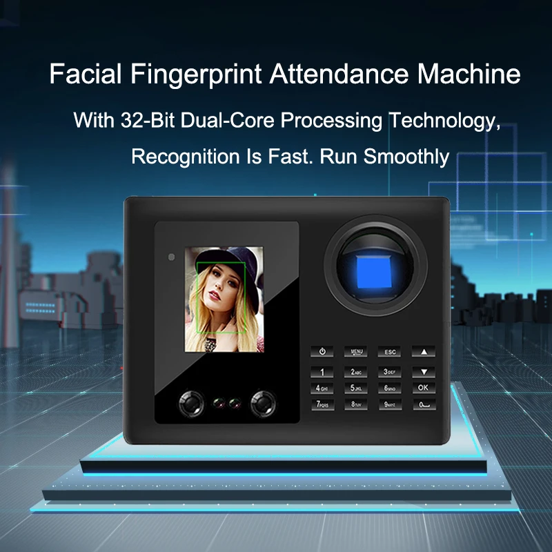 

Eseye Facial Reader Time Attendance Fingerprint USB Time Clock Fingerprint Recorder Employee Access Control Machine For Office