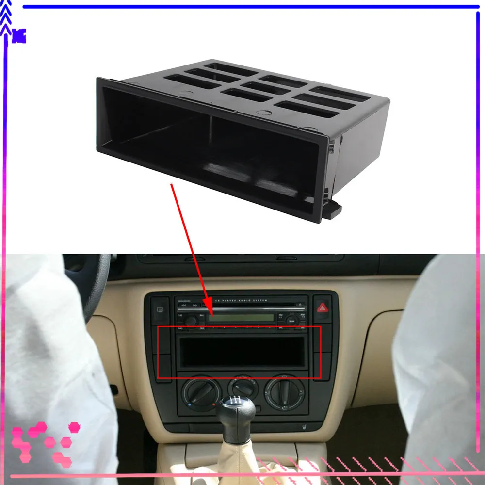 Us 10 2 40 Off Black Dashboard Center Storage Tray Cubby Box For Vw Jetta Golf Mk4 Bora Passat B5 Sharan Transporter Lupo 3b0857058 1j0857058a In