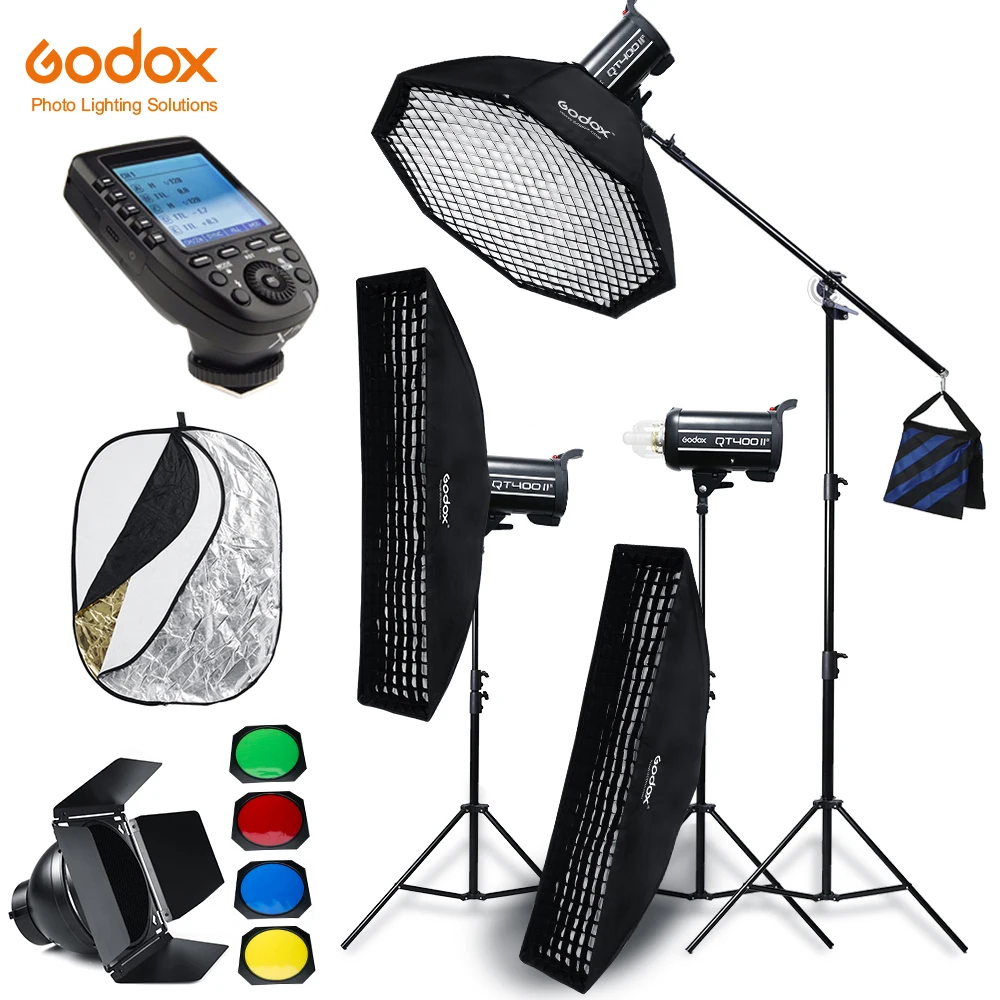 Godox QT400II 3x400WS Встроенная беспроводная система X Studio высокоскоростсветильник