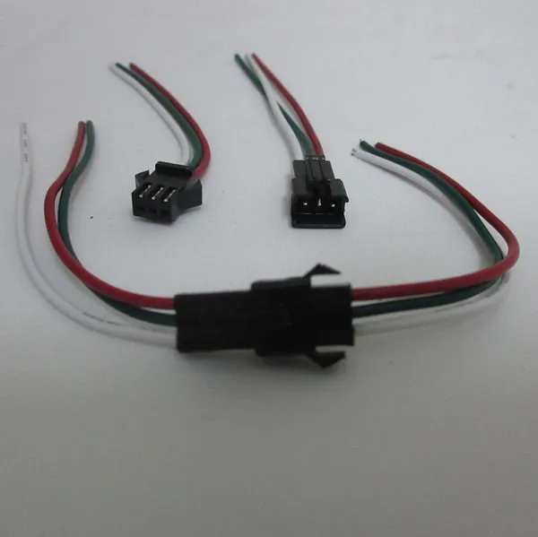 50-Pair-3-Pin-JST-SM-Connectors-For-WS2812B-WS2811-WS2812-LED-Strip-Female-Male