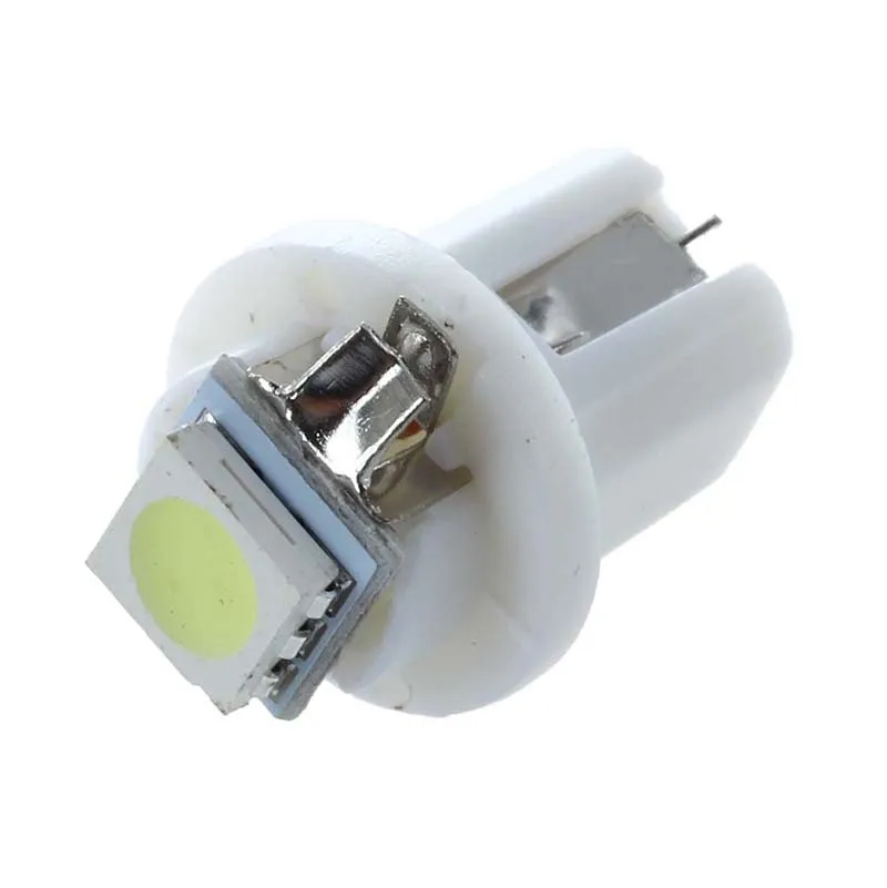 10 шт. T5/B8.5D 5050 SMD светодиодный разъем внутреннего освещения Tacho белый | Автомобили и
