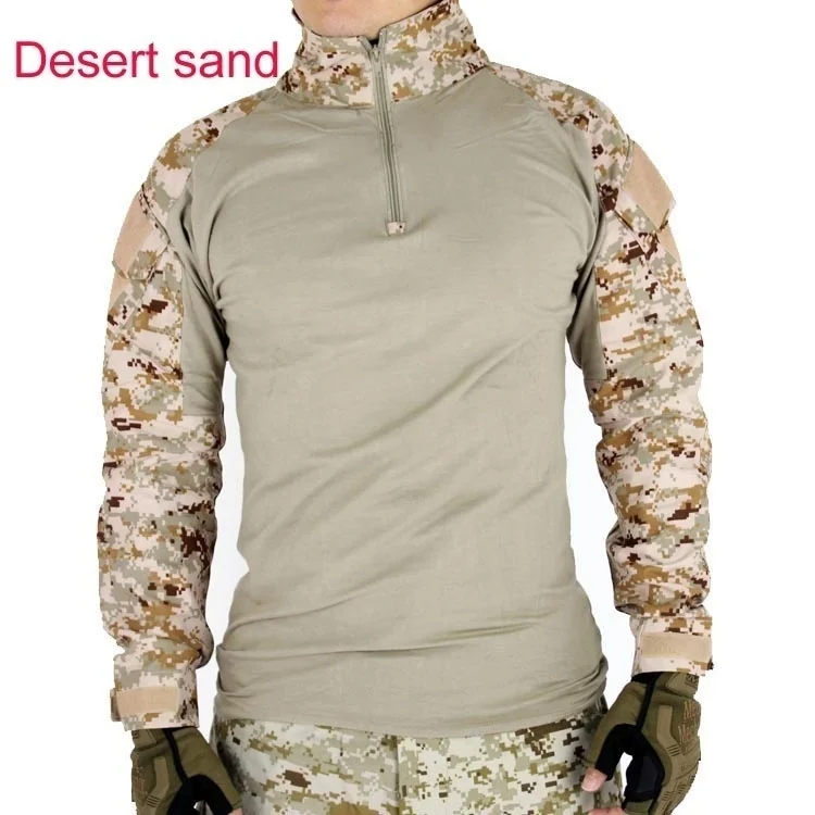 Хан дикая тактическая рубашка в стиле милитари для мужчин с длинным рукавом солидные армейские рубашки Мультикам Униформа уличные футболки боевая одежда для мужчин