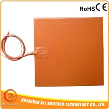 Силиконовый коврик обогреватель для 3d принтера 12v 300*300 мм с клейкой лентой 3M abd NTC термистор