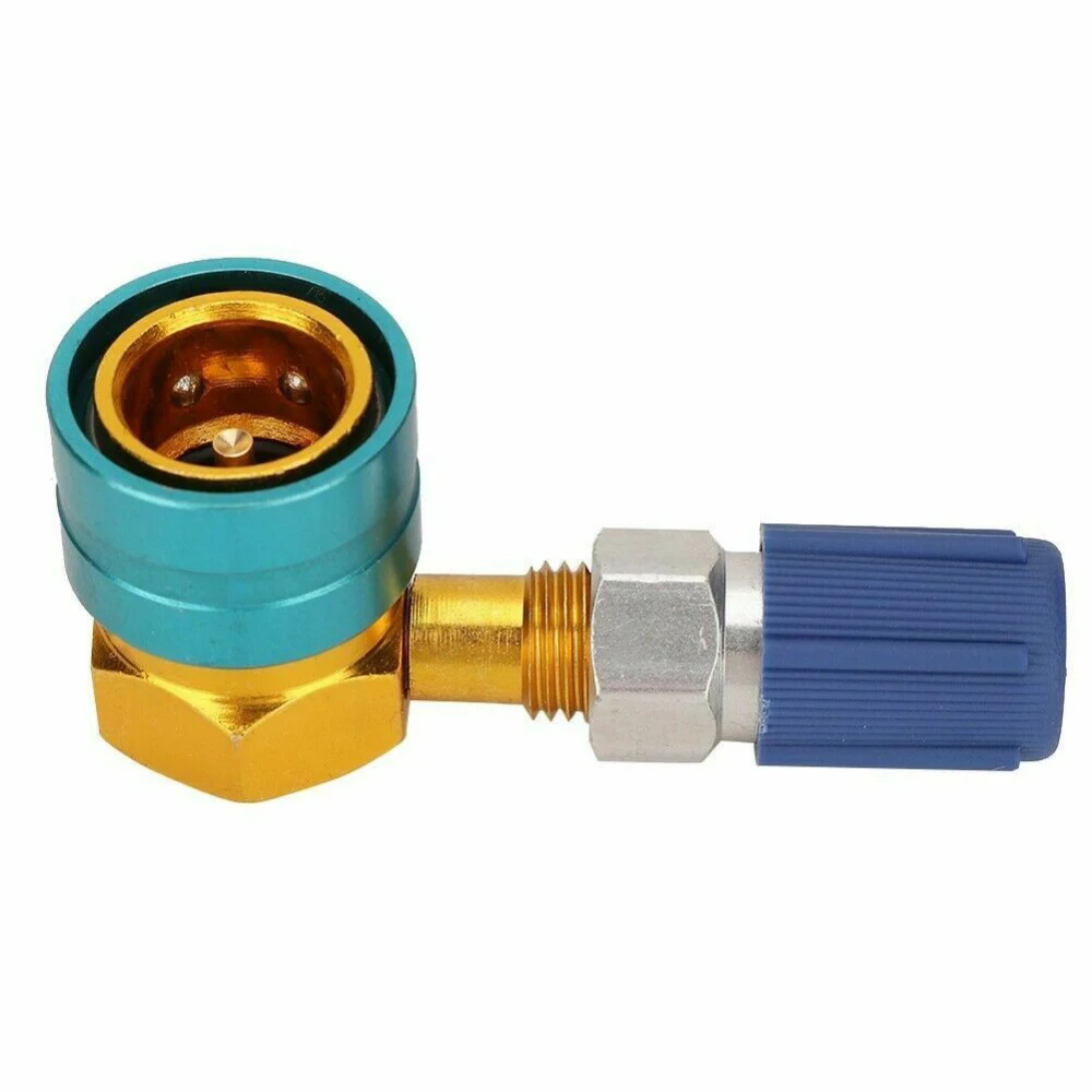 

R1234YF to R134A Low Side Quick Coupler Adapter Car Air Conditioning Fitting Refrigerant Adjustable Manifold Gauge