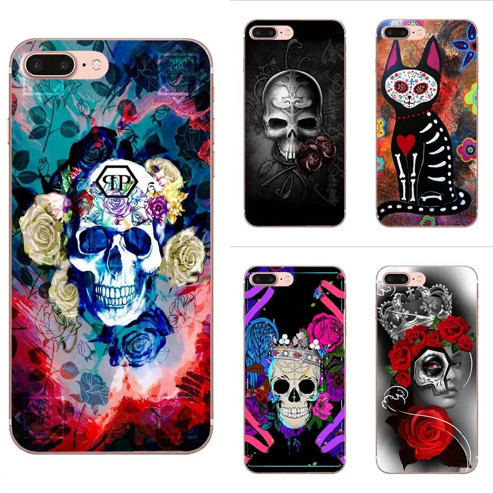 

Day Of The Dead Pin Up Girl Tattoo Sugar Skull Simple Phone Cases For Xiaomi Redmi Note 2 3 3S 4 4A 4X 5 5A 6 6A Pro Plus