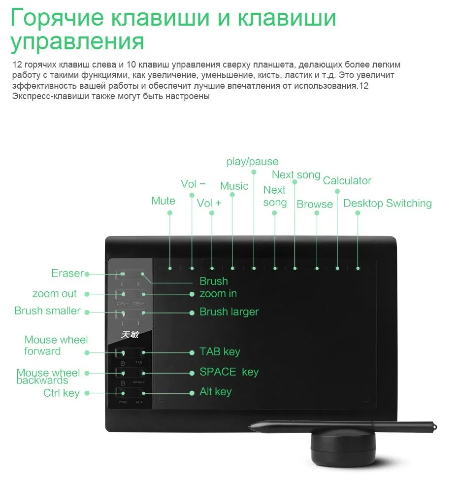 10moons 10 дюймов 8192 уровней Цифровые планшеты рисунок Планшеты подпись ручка Планшеты профессиональный графический Планшеты