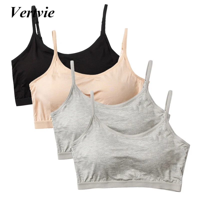 Vertvie Black White Women Sports Bra Solid Fitness Bras Female Gym Yoga