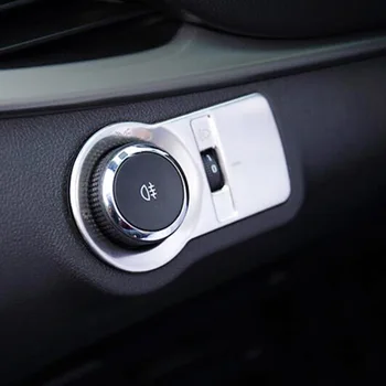 

Stainless steel For Chevrolet CAVALIER 2017-2019 Car Head lamp Fog light Adjustment Switch Panel Cover Trim accessories 1pcs