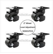 4PCS 2Inches Heavy Duty Industrial Casters Wheels Machine Equipment Directional Wheels Casters Runners Bearing 300KG/PCS