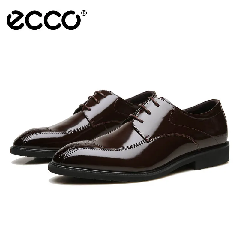 

ECCO Men's Dress Shoes Cushioning Workplace Business Formal occasions Patent Leather shoes Zapatillas hombre 623588 size 39-44