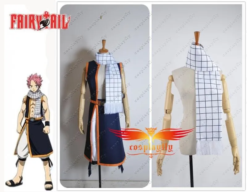 Anime Scarf Fairy Tail Role Natsu Warm Neckerchief Scarves Costume Cosplay 