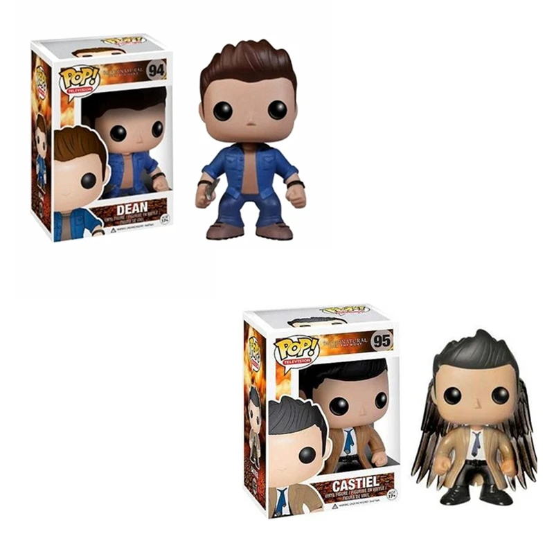 

Funko Pop TV: Supernatural Castiel With Wings Exclusive Vinyl Figures Television Model Toys Supernatural Dean Action Figures