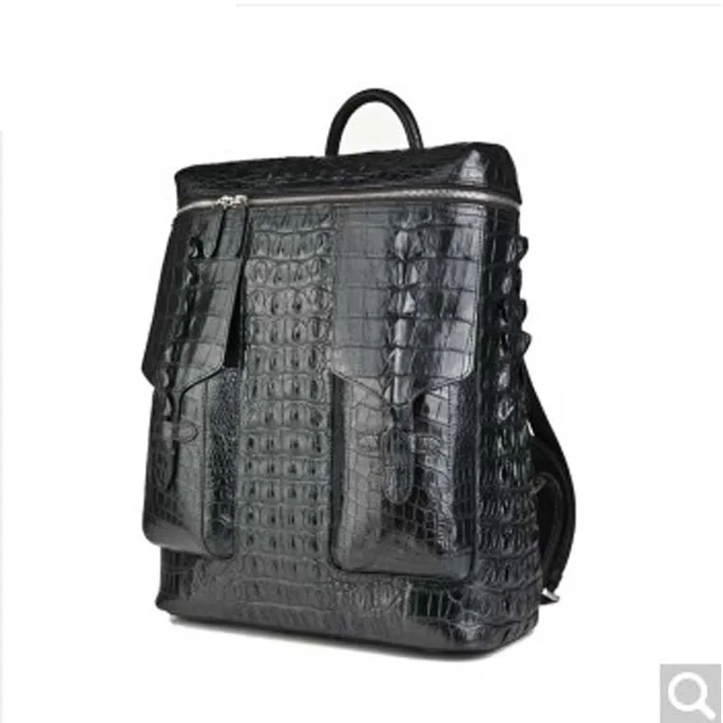 

feikebeike 2017 new imported true crocodile Pinan backpack bag full hand-made high-end luxury handmade genuine