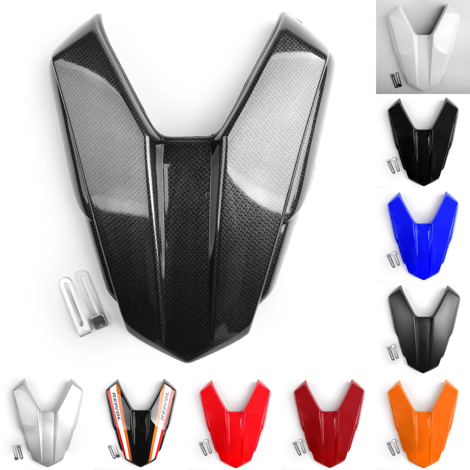 Motorcycle Seat Cowl Fairing Tail Cover for H-O-N-D-A CB500F 2016-2018 CBR500R 2016-2019 Artudatech Motorbike Rear Seat Cover Cowl Passenger Pillion 