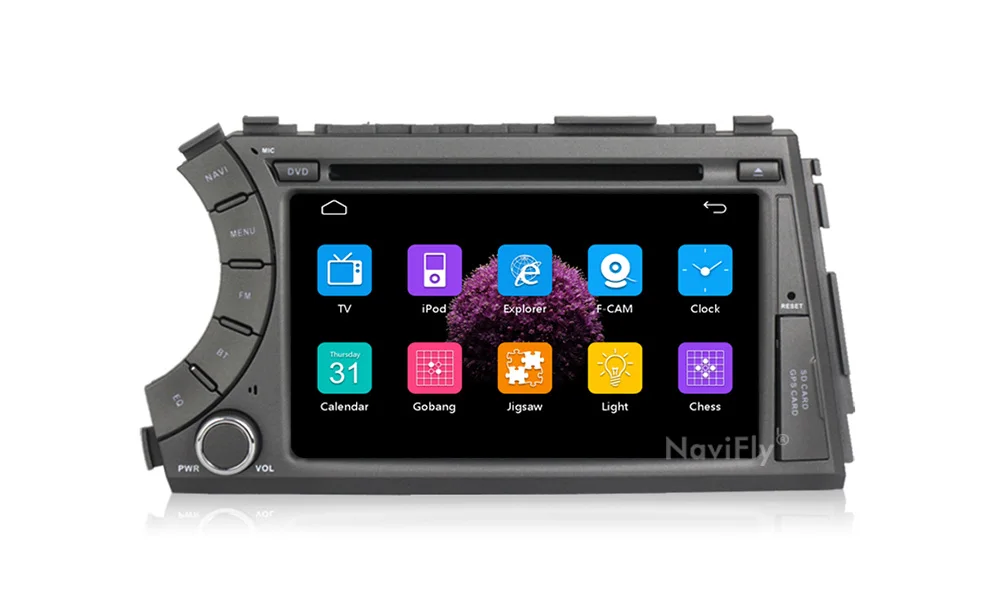 Sale NaviFly 7 inch Car Multimedia Navigation System car DVD Player For SsangYong Kyron Actyon 2005-2013 GPS Radio Stereo 10