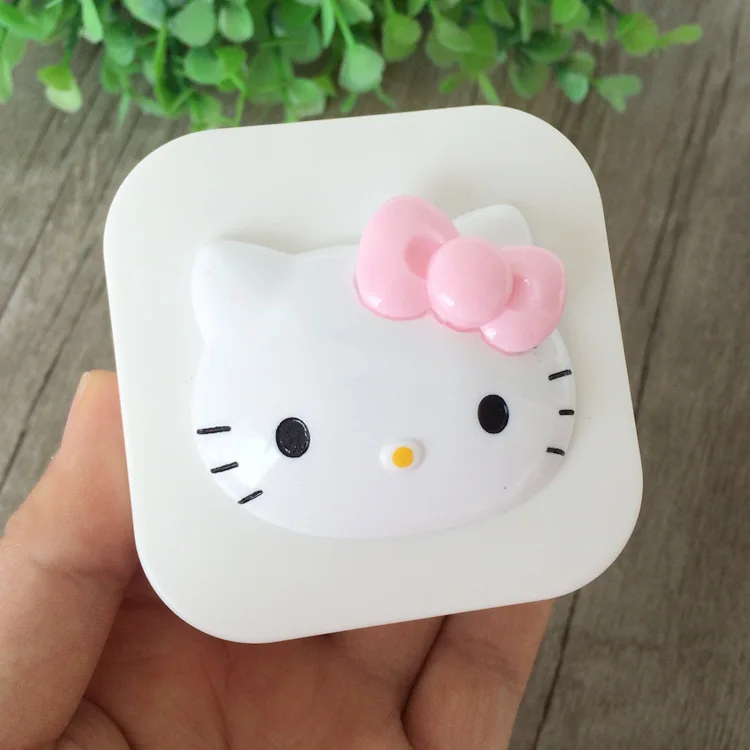 Милый дизайн hello kitty чехол для контактных линз впитывающая коробка для хранения макияжа yey-D2005