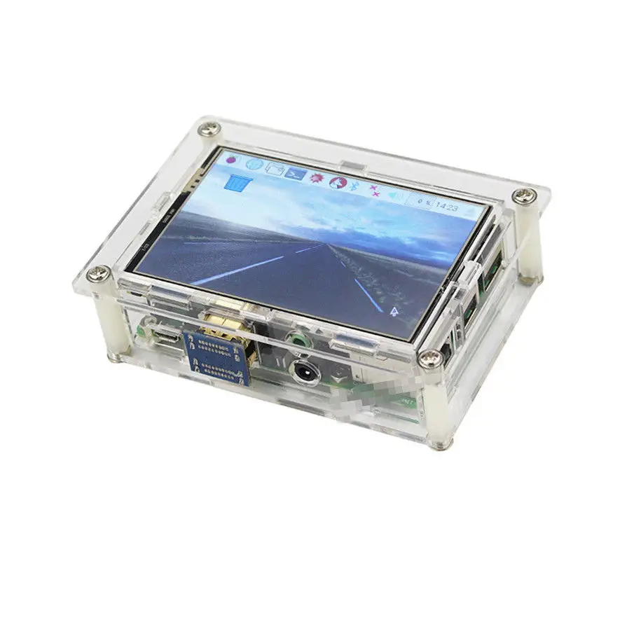 

New 3.5" USB HDMI LCD Display Touch Screen Monitor + Case + Heatsink for Raspberry Pi