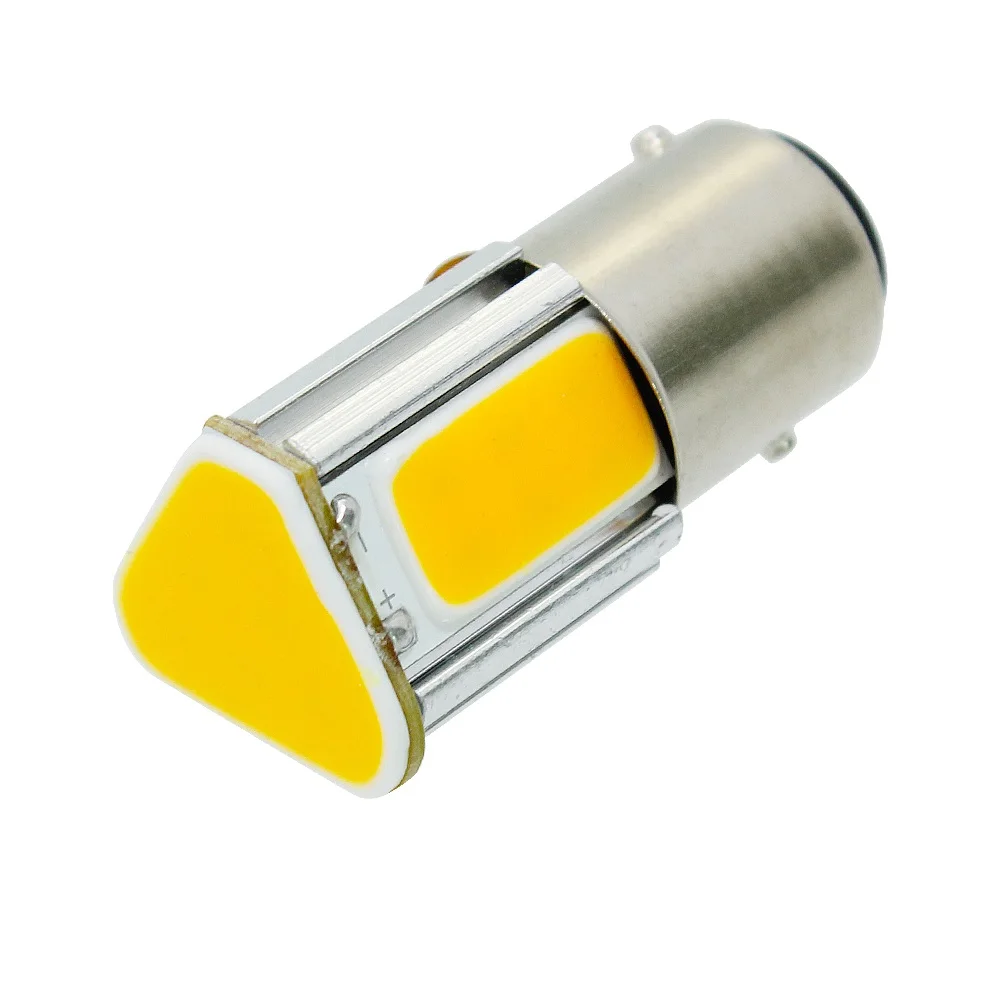 

1Pcs 1156 LED P21W BA15S 4 COB Car Turn Signal Light Tail Brake Bulb 12V 1157 BAY15D Auto Parking Backup Reverse Bulb