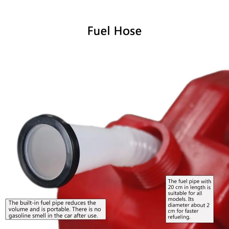 1 шт. автомобильный запасной 5 литровый антистатический пластиковый канистра для бензина высокого качества и большой емкости автомобильный масляный барабан красного цвета с держателем