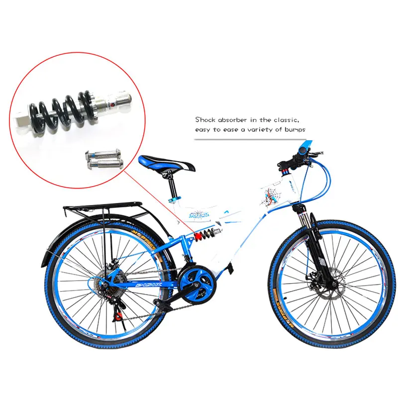 Складной велосипед горный велосипед задний амортизатор 100/125/135/150 мм* 1000LBS Пружинные амортизаторы BZR002
