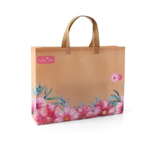 20 шт модные сумки для покупок пленки мульчирования нетканые сумки цветок сумки для женщин