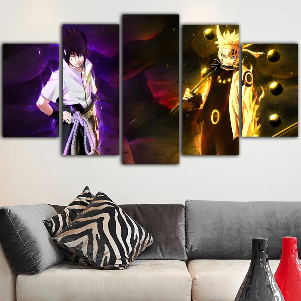 

5Pieces Poster Anime Hot Anime Naruto Duvar Tablolar Posters And Prints Tableau Mural Room Decor Obrazy Tableau Drop Shipping