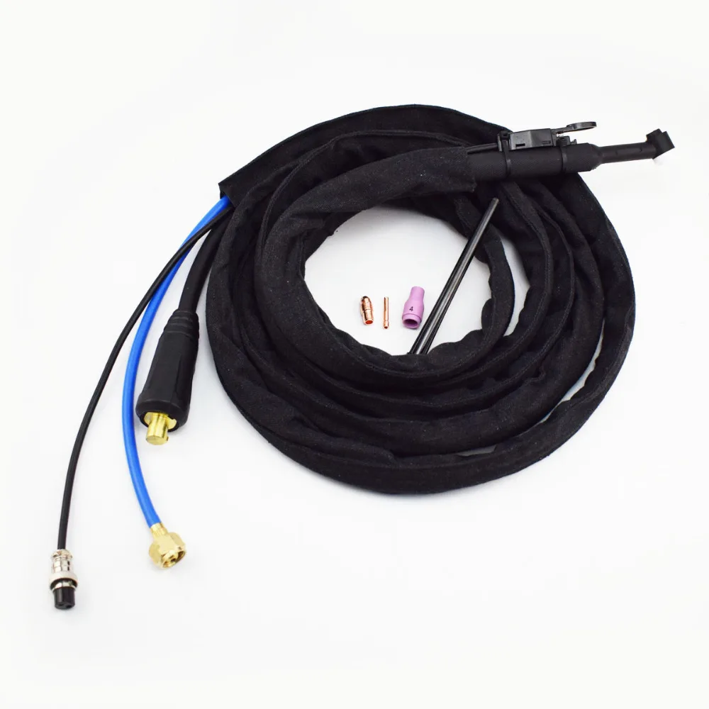 Conector de Cabeça Flexível para Gás e Mangueira Separada 4m 125amps Tig Refletor Dkj 3550 - Image 2