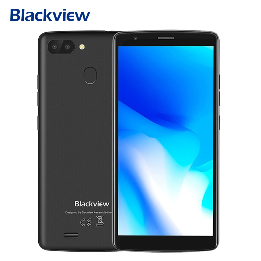 Blackview A20 Pro 5.5" HD 4G Mobile Phone Android 8.1 MT6357 Quad Core 2GB RAM 16GB ROM 8MP Dual Rear Camera Dual SIM Cell phone