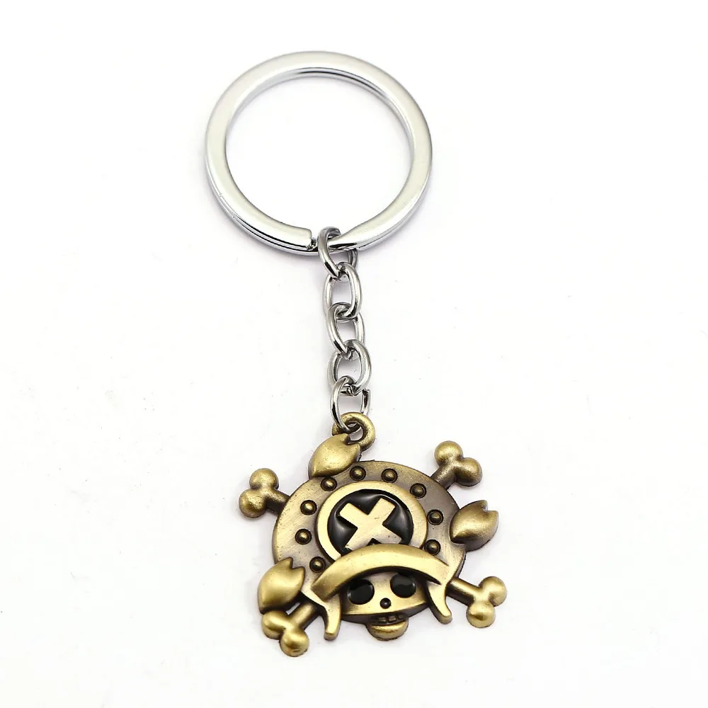 

One Piece Keychain Tony Tony Chopper Key Ring Holder Chaveiro anime Key Chain Pendant friendship Gift Jewelry
