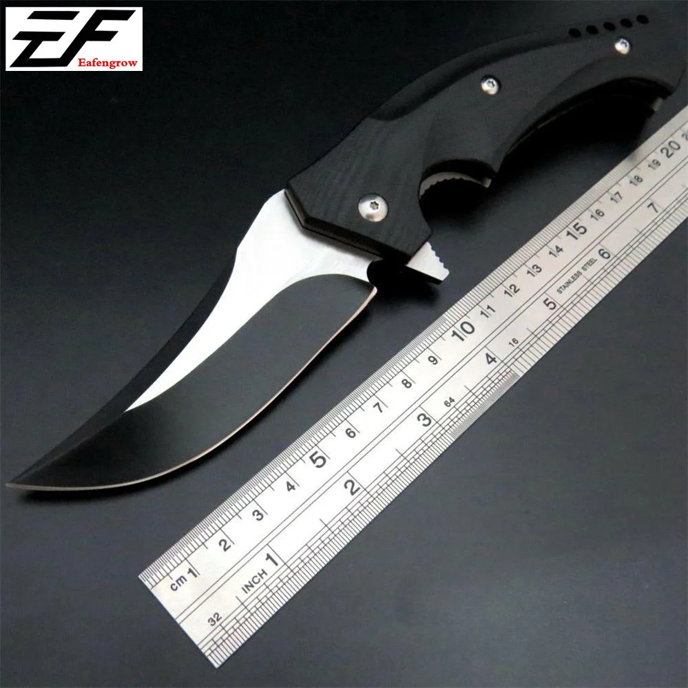 

Eafengrow C196 Tactical Folding knives With CPM S30V Blade G10 Handle Ball Bearing OEM Pocket Knife Utility tool knife