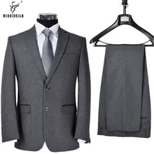 Костюм для пятидесятилетних комплект шерстяной мужской костюм коммерческий для банкета на осенний и зимний сезон, толстые Мужская одежда верхняя одежда для детей