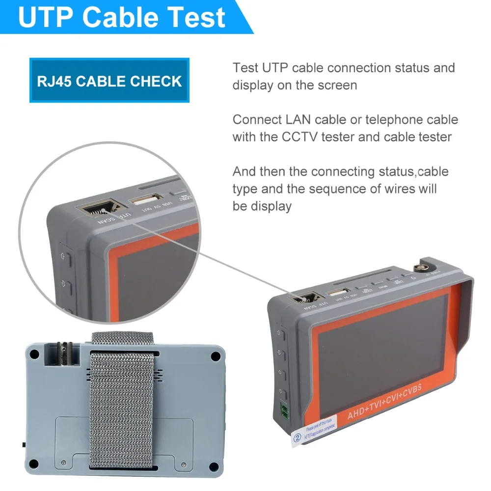 SITU 4,3 дюймов HD AHD тестер систем Скрытого видеонаблюдения с дисплеем AHD 1080 P тестирование аналоговой камеры PTZ UTP Кабельный тестер 12V1A выход