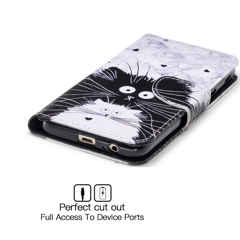 PU Leather Wallet Phone Case Flip Cover For Samsung A6 J4 J6 J8 2018 Patterned Card Holder Capa Coque sFor Samsung J4 Plus A750  (17)
