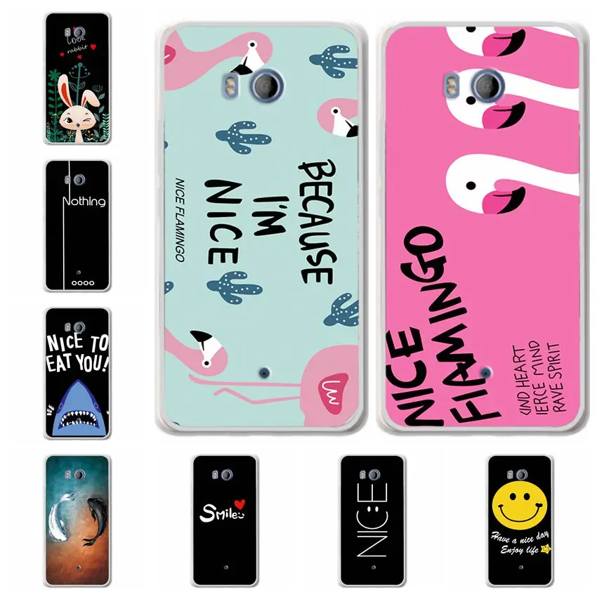 

For HTC U11 5.5" Cover HTC U11 Relief Case Cute Bunny Soft Silicon Phone Cases For HTC U11 U 11 Dual Sim Coque