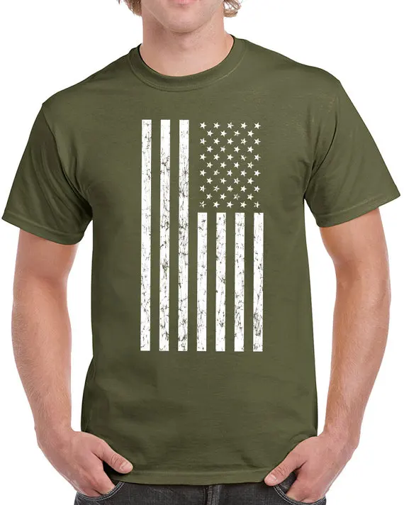 American Flag T Shirt men USA merica veterans day fourth of july pride ...