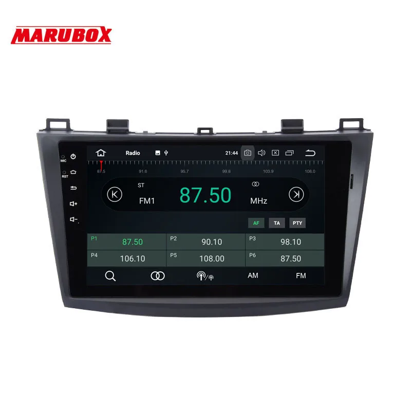 Excellent MARUBOX 4GB RAM Double Din Android 8 Car Radio For MAZDA 3 2010 2009-2013 9" GPS Navigation Central Multimedia Player 9A702PX5 1