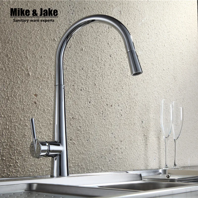 

New Pull out kitchen Faucet pull down kitchen mixer sink faucet pull out taps for sink taps hot and cold kitchen Mixer MJ919