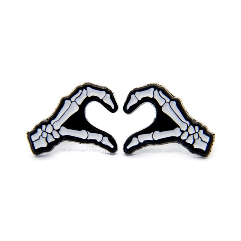 Alfileres De Halloween Para Parejas Juego De 2 Alfileres De Horror Punk Rock Regalo De Aniversario De Boda Goth Amor Romantico Alfileres E Insignias Aliexpress