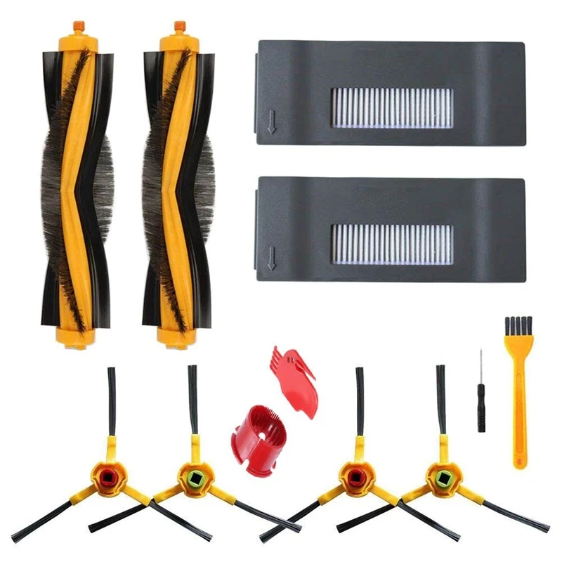 

For Ecovacs Deebot M80 M80 Pro Dt85 Dt83 Dm81 Dm85 Robotic Vacuum Cleaner Accessories Package Main Brush, Compost Filter, Side